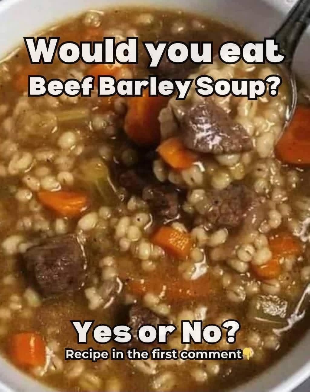 Classic Beef Barley Soup Recipe